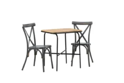 Garten Cafegruppe Uber – 3-teiliges Gartenmöbel-Set mit Stühlen aus Aluminium