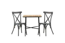 Garten Cafegruppe Uber – 3-teiliges Gartenmöbel-Set mit Stühlen aus Aluminium