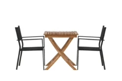 Garten Cafegruppe Xavina – 3 teiliges Set aus Teakholz und Textilene