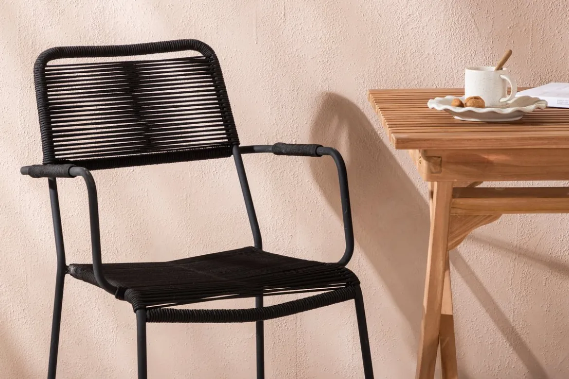 Garten Cafegruppe Zivano – 3 teiliges Set mit Teakholz-Tisch
