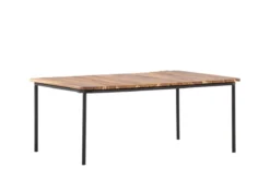 Garten Couchtisch Berit - Mit Tischplatte aus Akazie in Natur-Optik