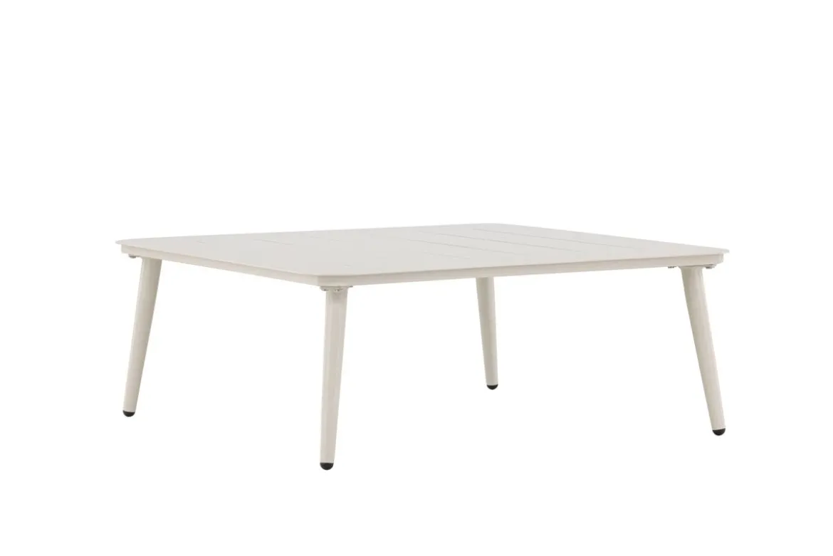 Garten Couchtisch Hannes - Aus beigem Aluminium