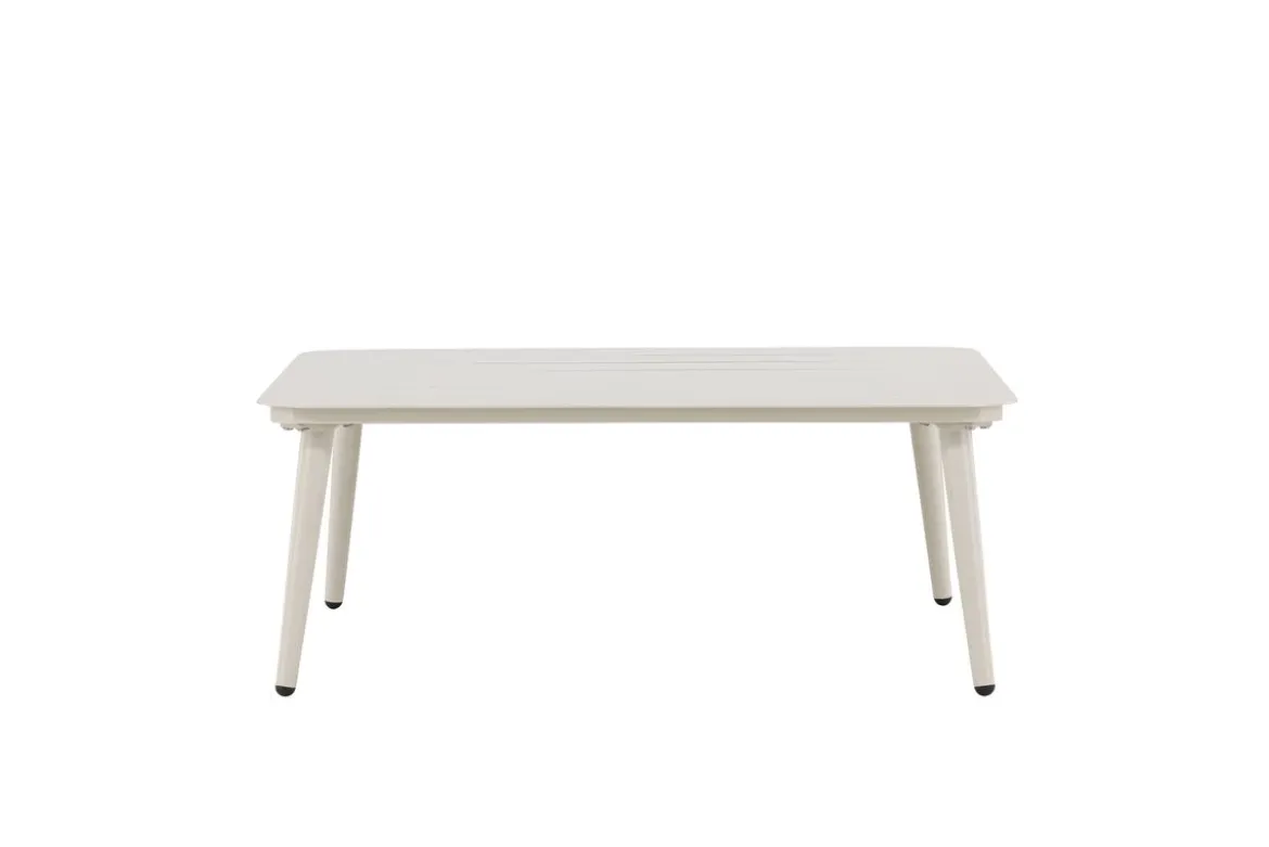 Garten Couchtisch Hannes - Aus beigem Aluminium