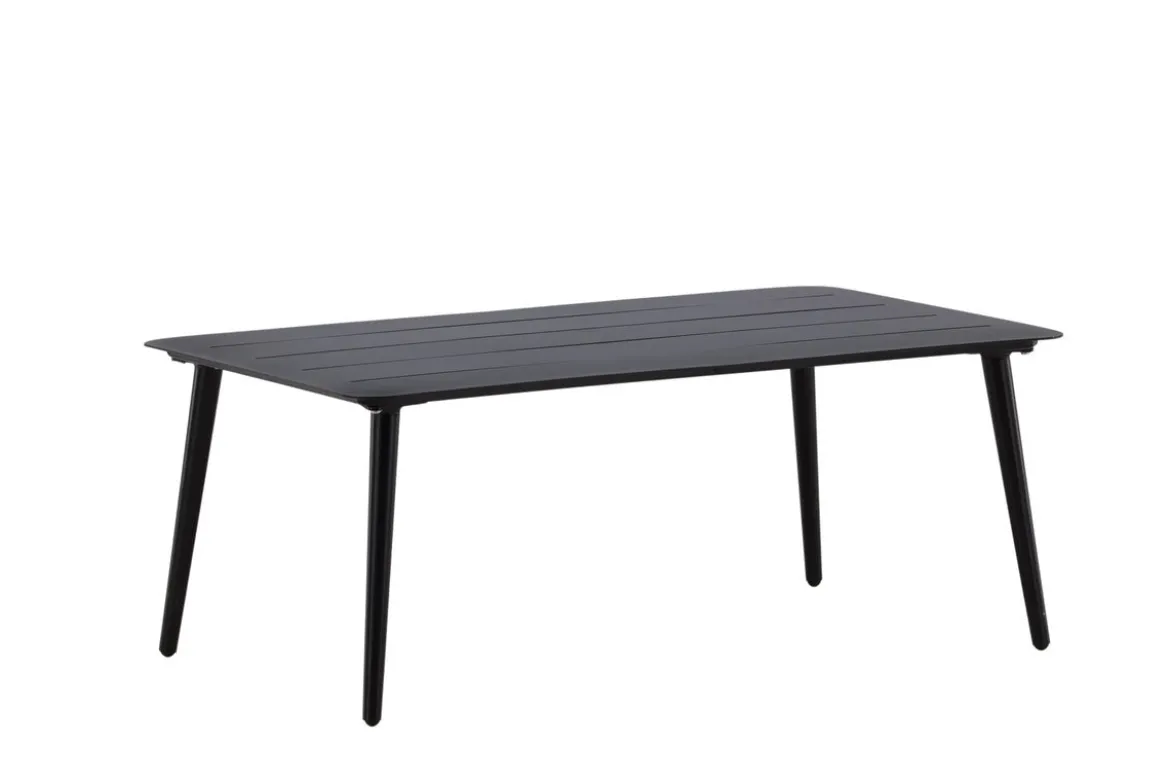 Garten Couchtisch Rhodos - Aus schwarzem Aluminium