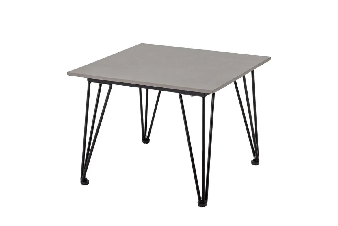 Garten-Couchtisch Rova – Fibercement mit Metallgestell