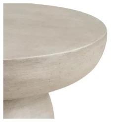 Garten Couchtisch Stonea – in skulpturaler Form aus Faserlehm in Grau