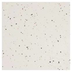 Garten Couchtisch Terava – in Terrazzo-Optik aus Faserlehm in Off-White