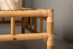 Garten Couchtisch Zypern - Aus Rattan und Bambus in Natur-Optik