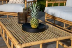 Garten Couchtisch Zypern - Aus Rattan und Bambus in Natur-Optik