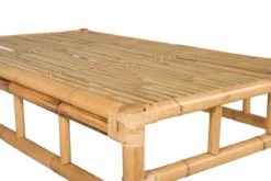 Garten Couchtisch Zypern - Aus Rattan und Bambus in Natur-Optik