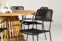 Garten Essgruppe Asante – 7-teiliges Gartenmöbel-Set mit Tisch aus Akazie