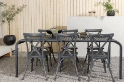 Garten Essgruppe Canggu – 7-teiliges Gartenmöbel-Set aus Aluminium