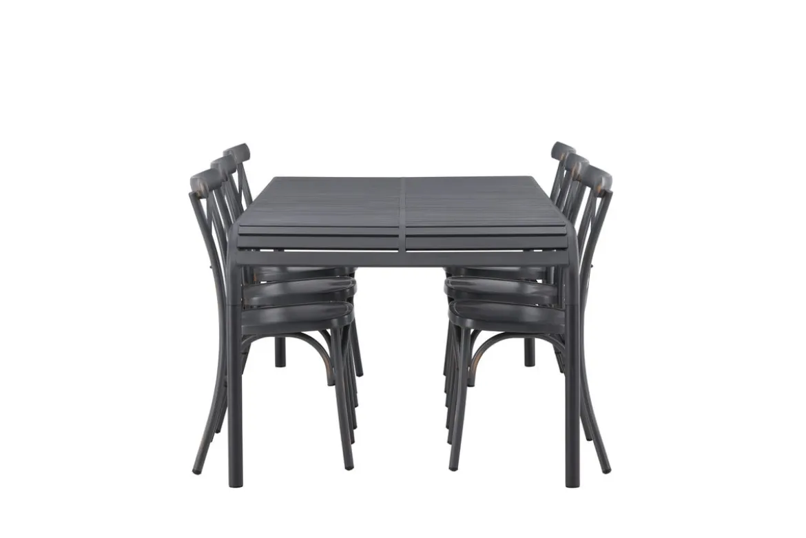 Garten Essgruppe Canggu – 7-teiliges Gartenmöbel-Set aus Aluminium