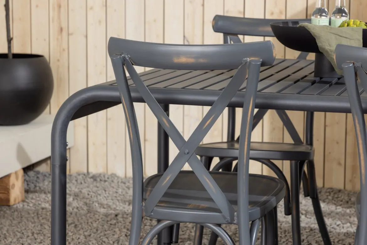 Garten Essgruppe Canggu – 7-teiliges Gartenmöbel-Set aus Aluminium