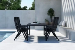 Garten Essgruppe Forma – 7-teiliges Gartenmöbel-Set in Beige oder Schwarz