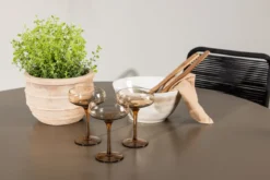 Garten Essgruppe Francesco – 5-teiliges Gartenmöbel-Set mit rundem Tisch aus Aluminium