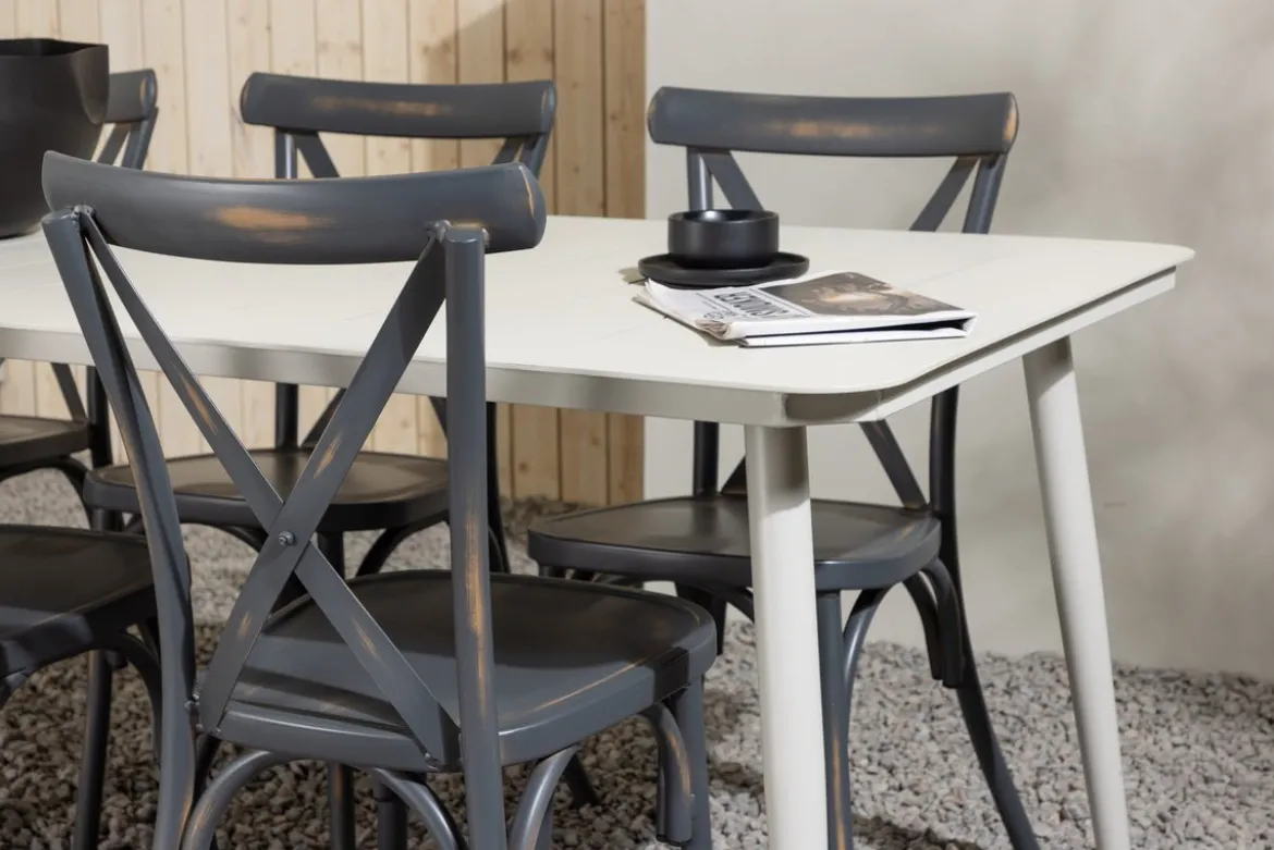 Garten Essgruppe Livious – 7-teiliges Gartenmöbel-Set für bis zu 6 Personen