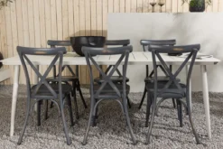 Garten Essgruppe Livious – 7-teiliges Gartenmöbel-Set für bis zu 6 Personen