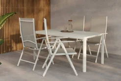Garten Essgruppe Marlon – 5 bzw 7-teiliges Gartenmöbel-Set in Beige