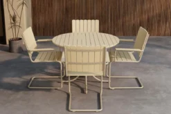 Garten Essgruppe Nativa – 5-teiliges Gartenmöbel-Set in Beige