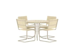 Garten Essgruppe Nativa – 5-teiliges Gartenmöbel-Set in Beige