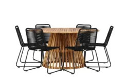 Garten Essgruppe Noris – 7-teiliges Gartenmöbel-Set mit Tisch aus Akazie