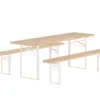 Garten Essgruppe Orelia – 3-teiliges Set in Edelfichtenoptik