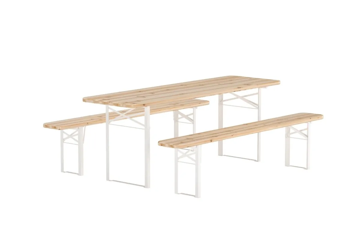 Garten Essgruppe Orelia – 3-teiliges Set in Edelfichtenoptik