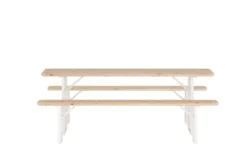 Garten Essgruppe Orelia – 3-teiliges Set in Edelfichtenoptik