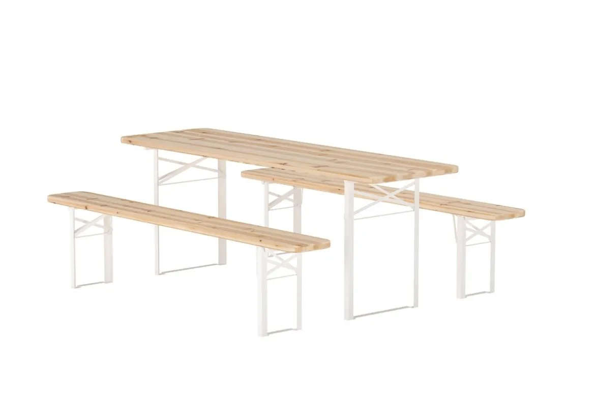 Garten Essgruppe Orelia – 3-teiliges Set in Edelfichtenoptik
