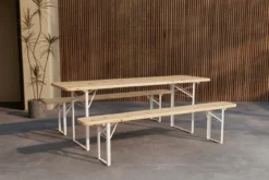 Garten Essgruppe Orelia – 3-teiliges Set in Edelfichtenoptik