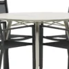 Garten Essgruppe Orlena – 5-teiliges Set in Beige/Schwarz