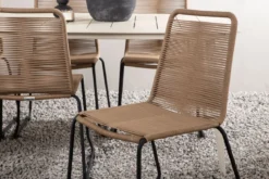 Garten Essgruppe Teneriffa– 7-teiliges Gartenmöbel-Set Beige/Braun