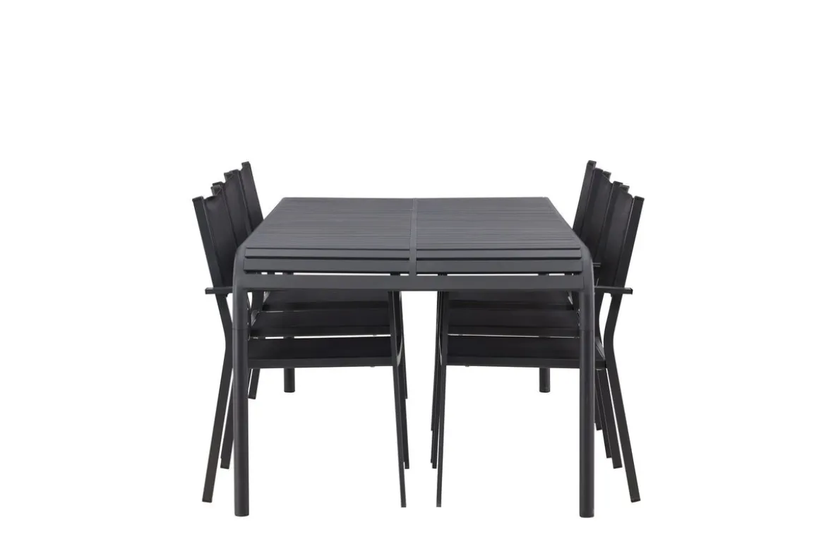 Garten Essgruppe Toni – 7-teiliges Gartenmöbel-Set aus Aluminium