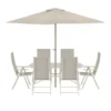 Garten Essgruppe Toulouse – 8-teiliges Gartenmöbel-Set in Beige