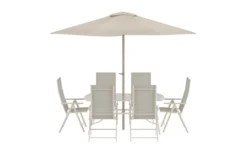 Garten Essgruppe Toulouse – 8-teiliges Gartenmöbel-Set in Beige