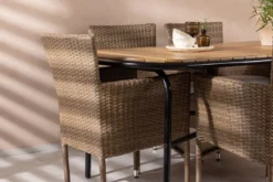 Garten Essgruppe Vesta – 7-teiliges Gartenmöbel-Set mit Tisch aus Akazienholz