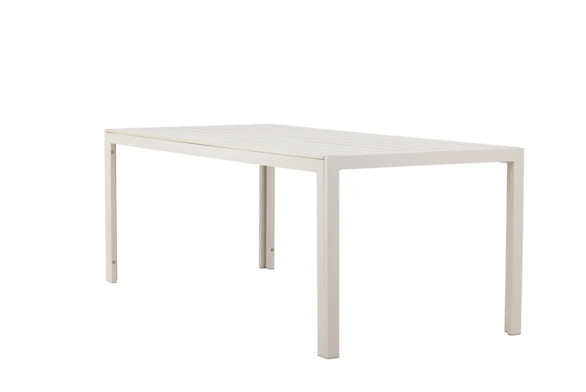 Garten Esstisch Amalfi - 205x90 cm aus Aluminium und Polywood in Beige oder Schwarz