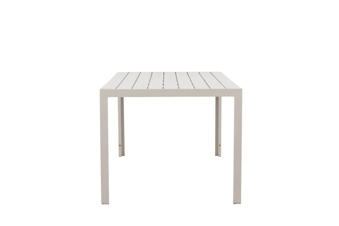 Garten Esstisch Amalfi - 205x90 cm aus Aluminium und Polywood in Beige oder Schwarz