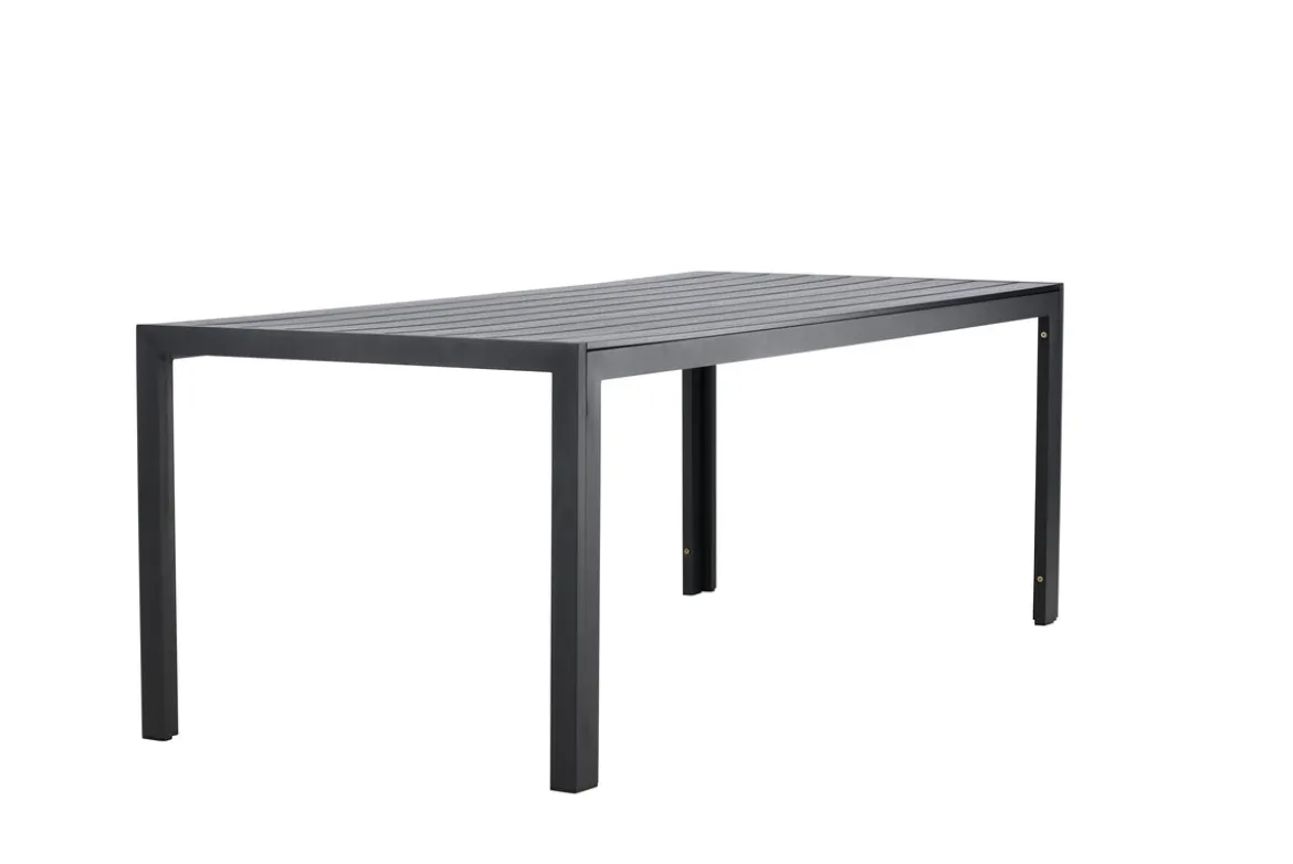 Garten Esstisch Amalfi - 205x90 cm aus Aluminium und Polywood in Beige oder Schwarz