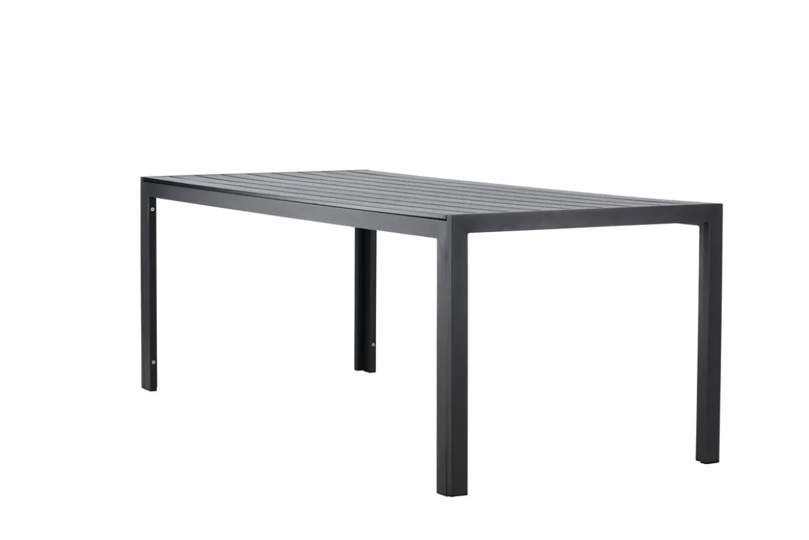Garten Esstisch Amalfi - 205x90 cm aus Aluminium und Polywood in Beige oder Schwarz
