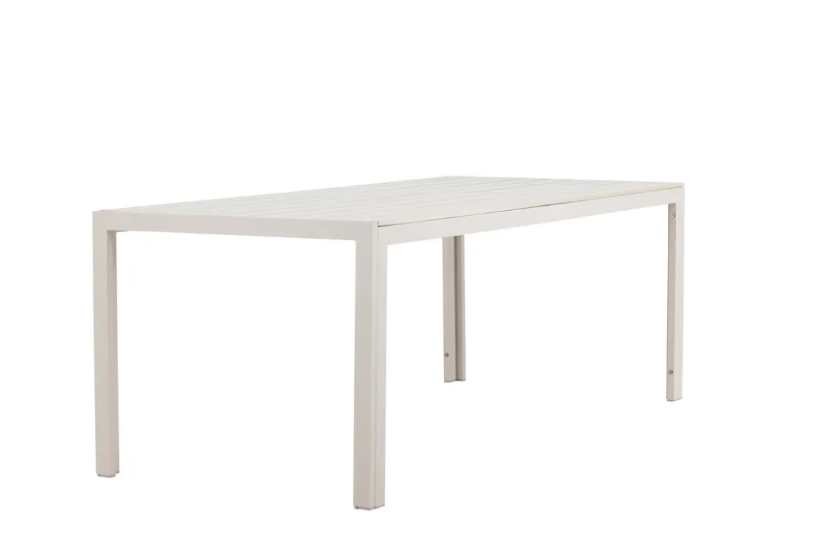 Garten Esstisch Amalfi - 205x90 cm aus Aluminium und Polywood in Beige oder Schwarz