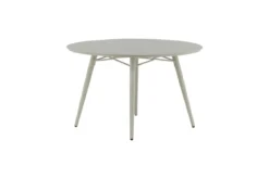 Garten Esstisch Arbor - Ø 120cm aus beigem Aluminium