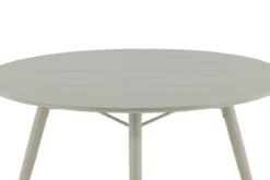 Garten Esstisch Arbor - Ø 120cm aus beigem Aluminium