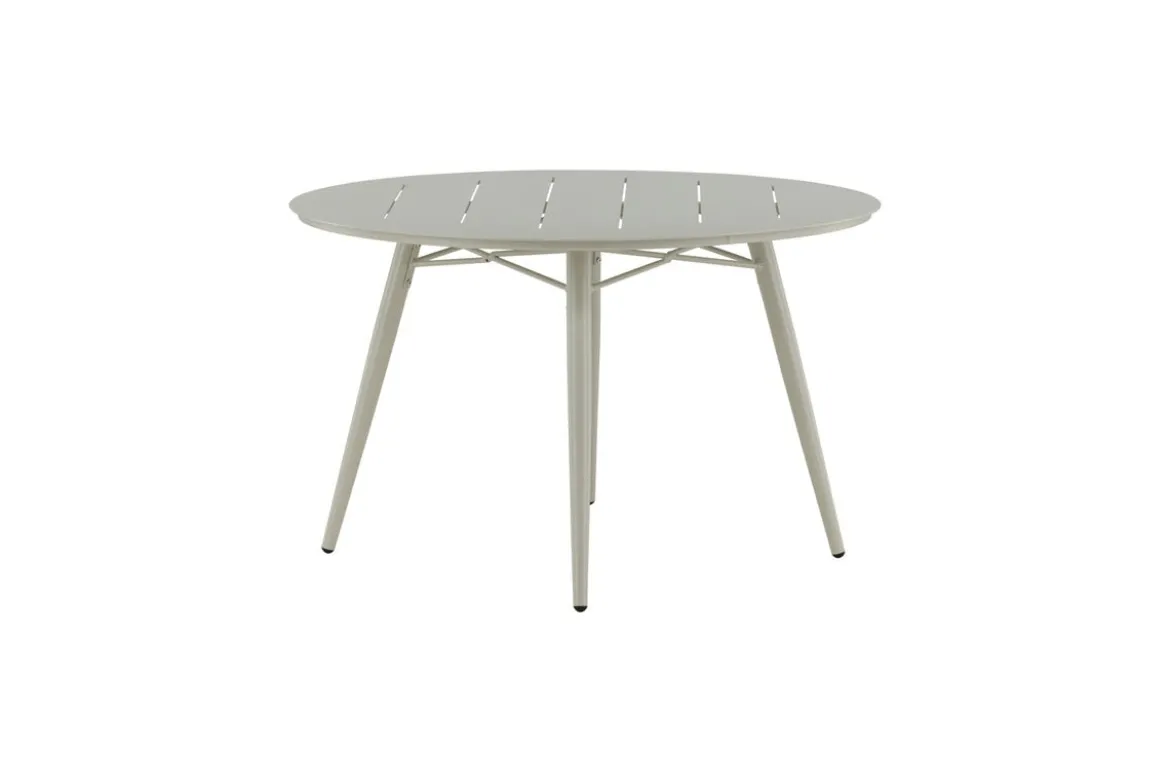 Garten Esstisch Arbor - Ø 120cm aus beigem Aluminium