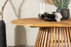 Garten Esstisch Aurelia - Ø 150cm aus Akazienholz in Naturoptik