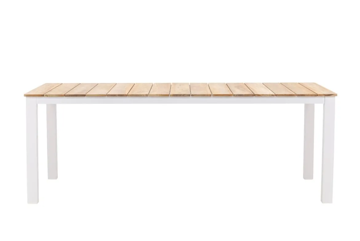 Garten Esstisch Eliano - 210x100 cm mit einer Tischplatte aus Teakholz in Naturoptik