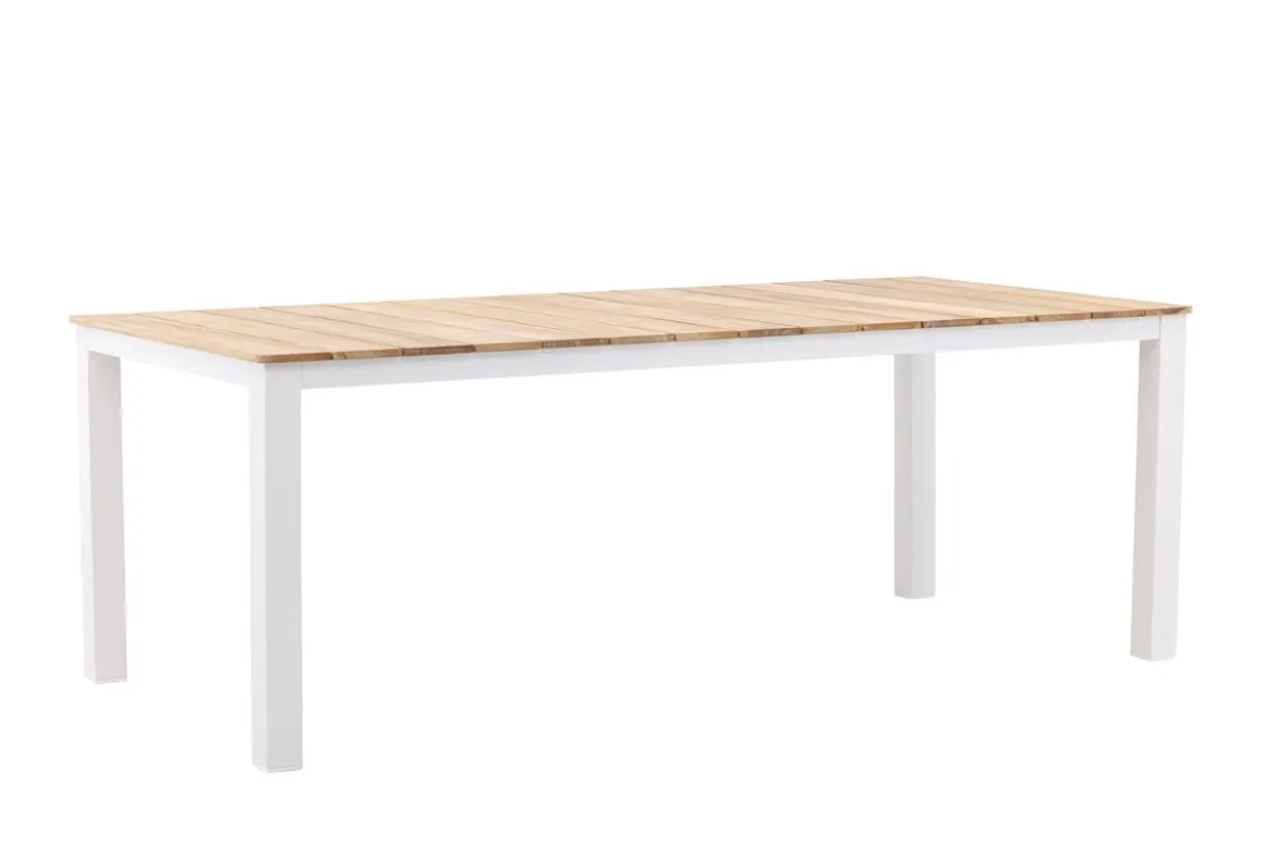 Garten Esstisch Eliano - 210x100 cm mit einer Tischplatte aus Teakholz in Naturoptik
