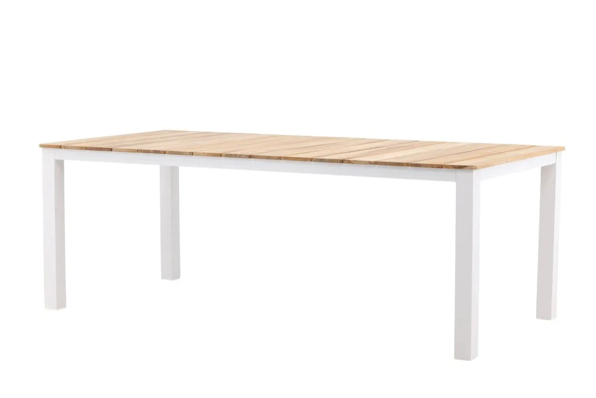 Garten Esstisch Eliano - 210x100 cm mit einer Tischplatte aus Teakholz in Naturoptik
