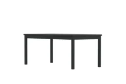 Garten Esstisch Lago - 180x90 cm aus weiß gekalktem oder schwarzem Teakholz